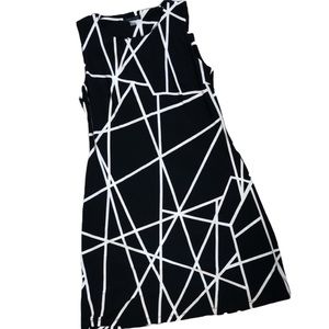Tommy Hilfiger Black & White Dress Size 8 Sleeveless